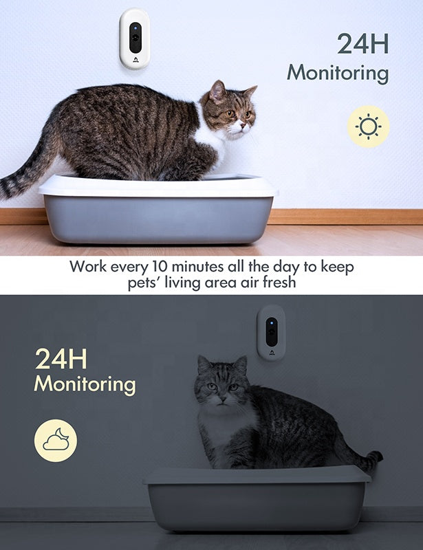Auto Smart Oem Odor Cat Litter Box Deodorizer Automatic